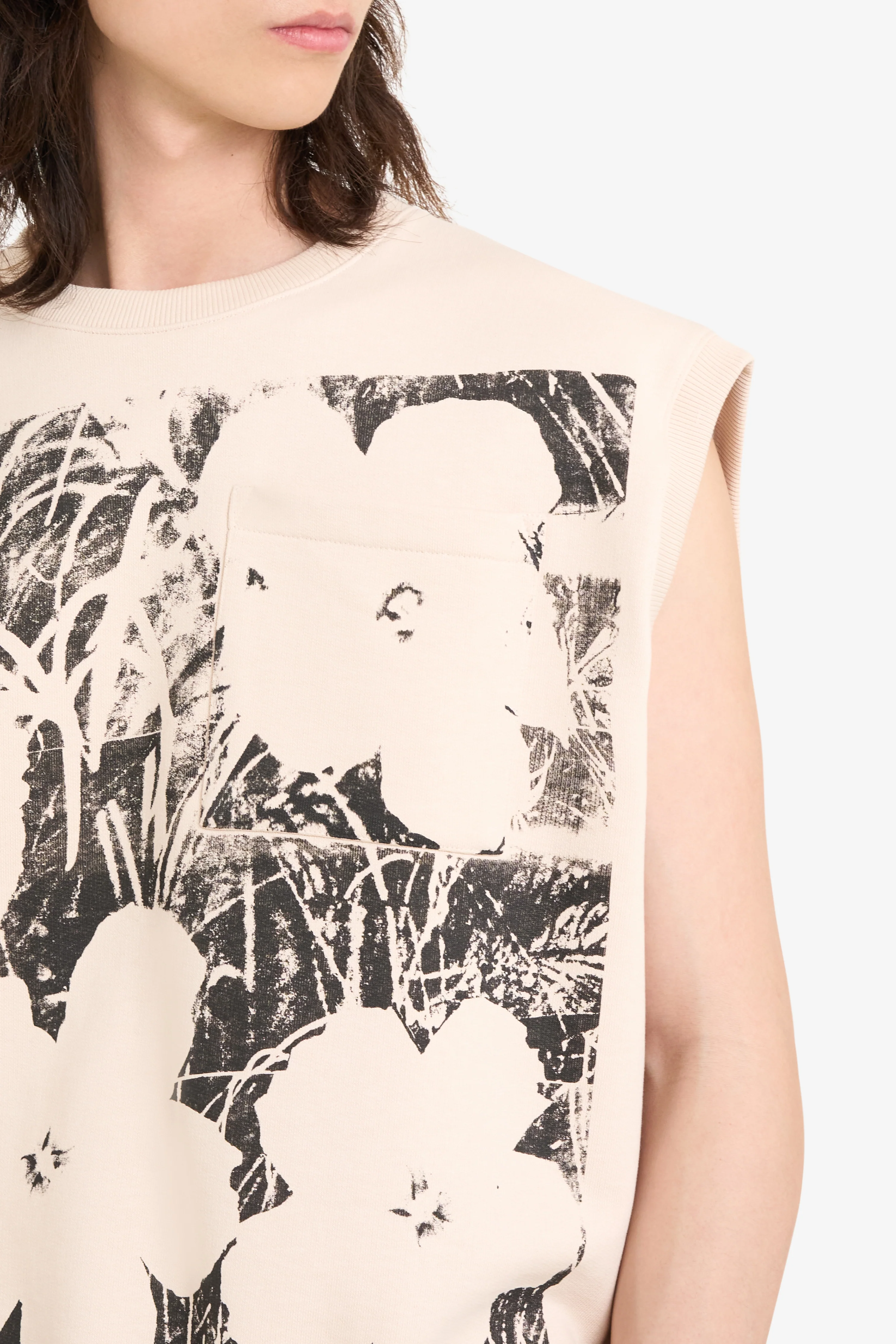 BOXY FIT CREW ANDY WARHOL FLOWERS - Image 3