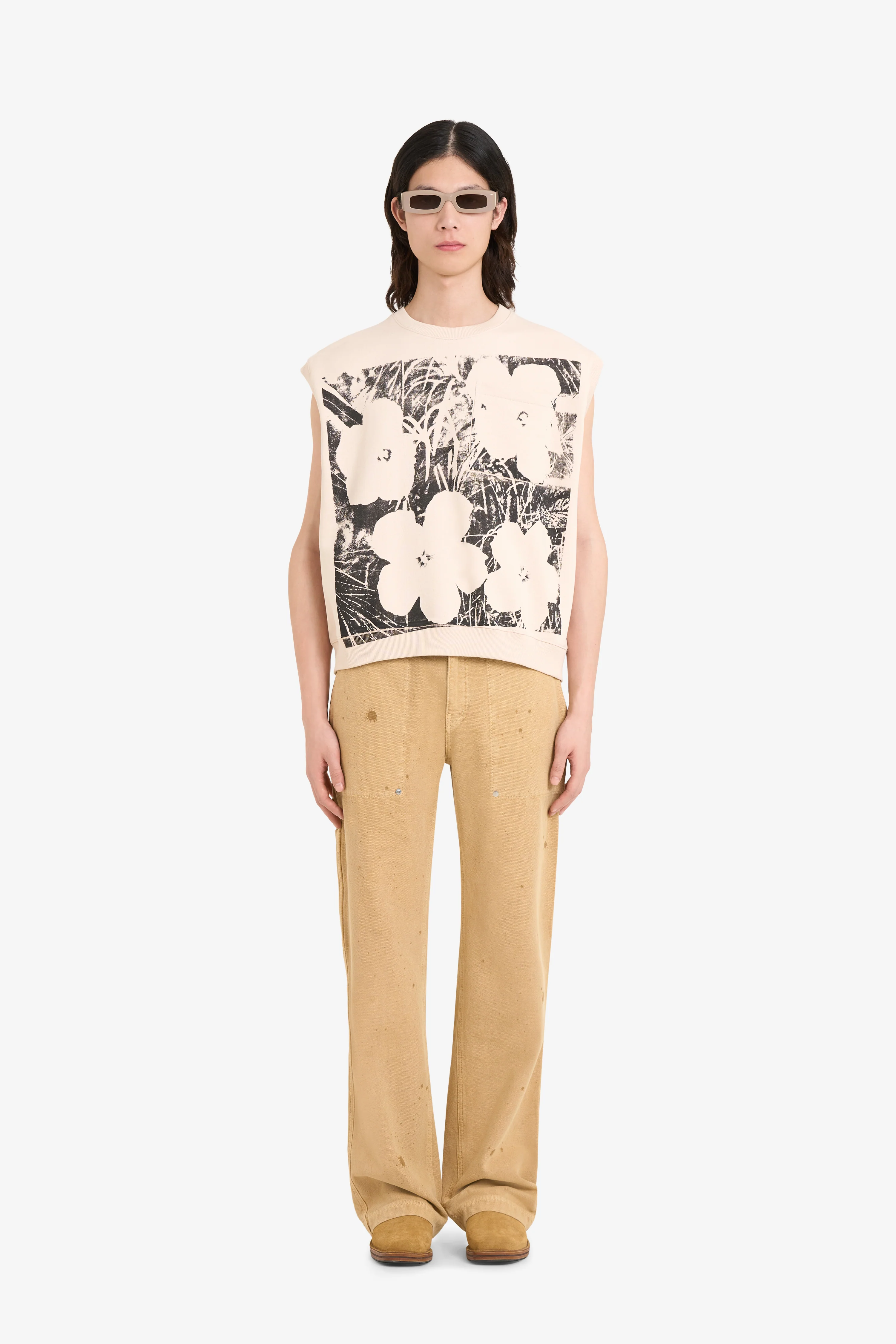 BOXY FIT CREW ANDY WARHOL FLOWERS - Image 4