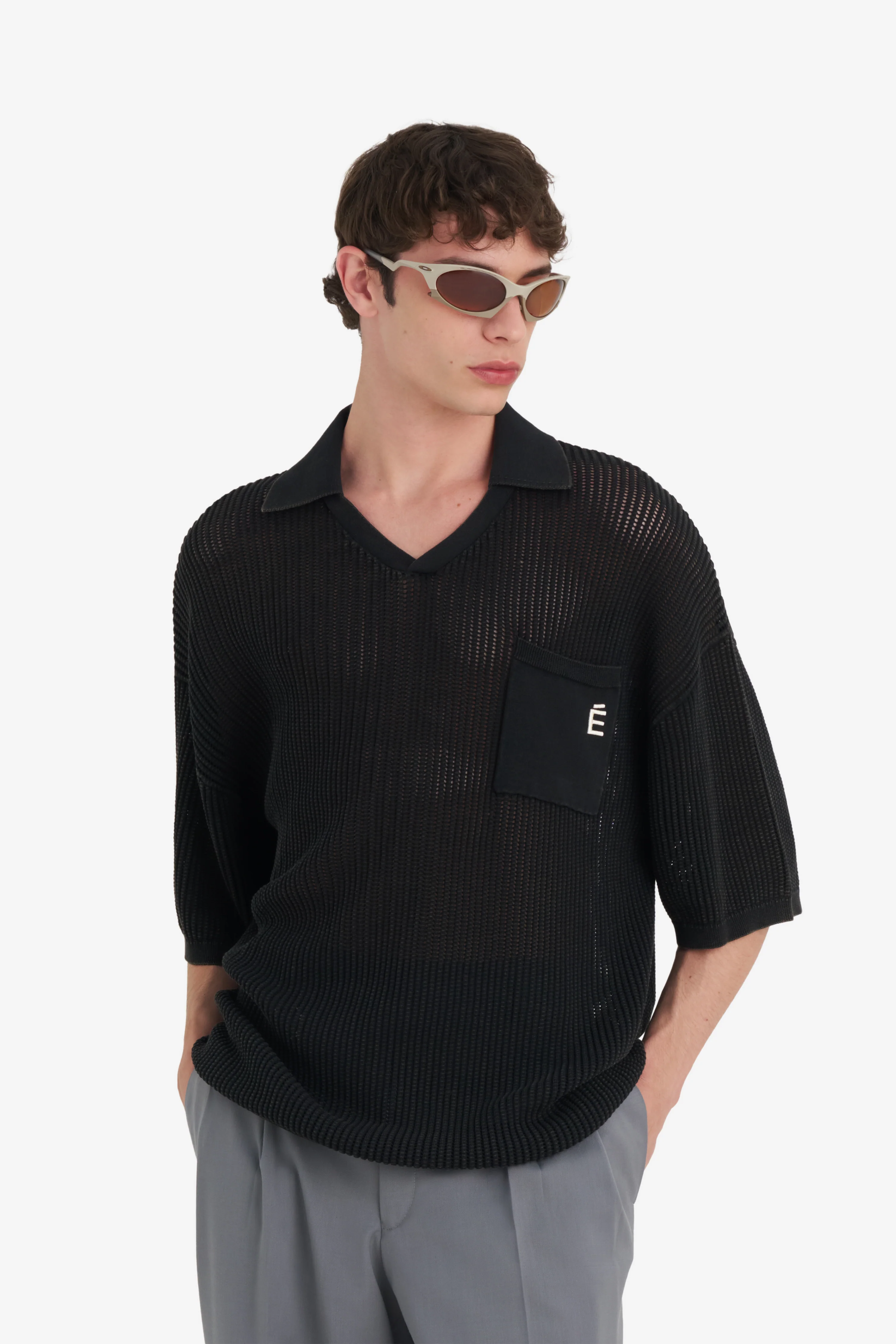 KNIT POLO SLEEVELESS WASH - Image 3