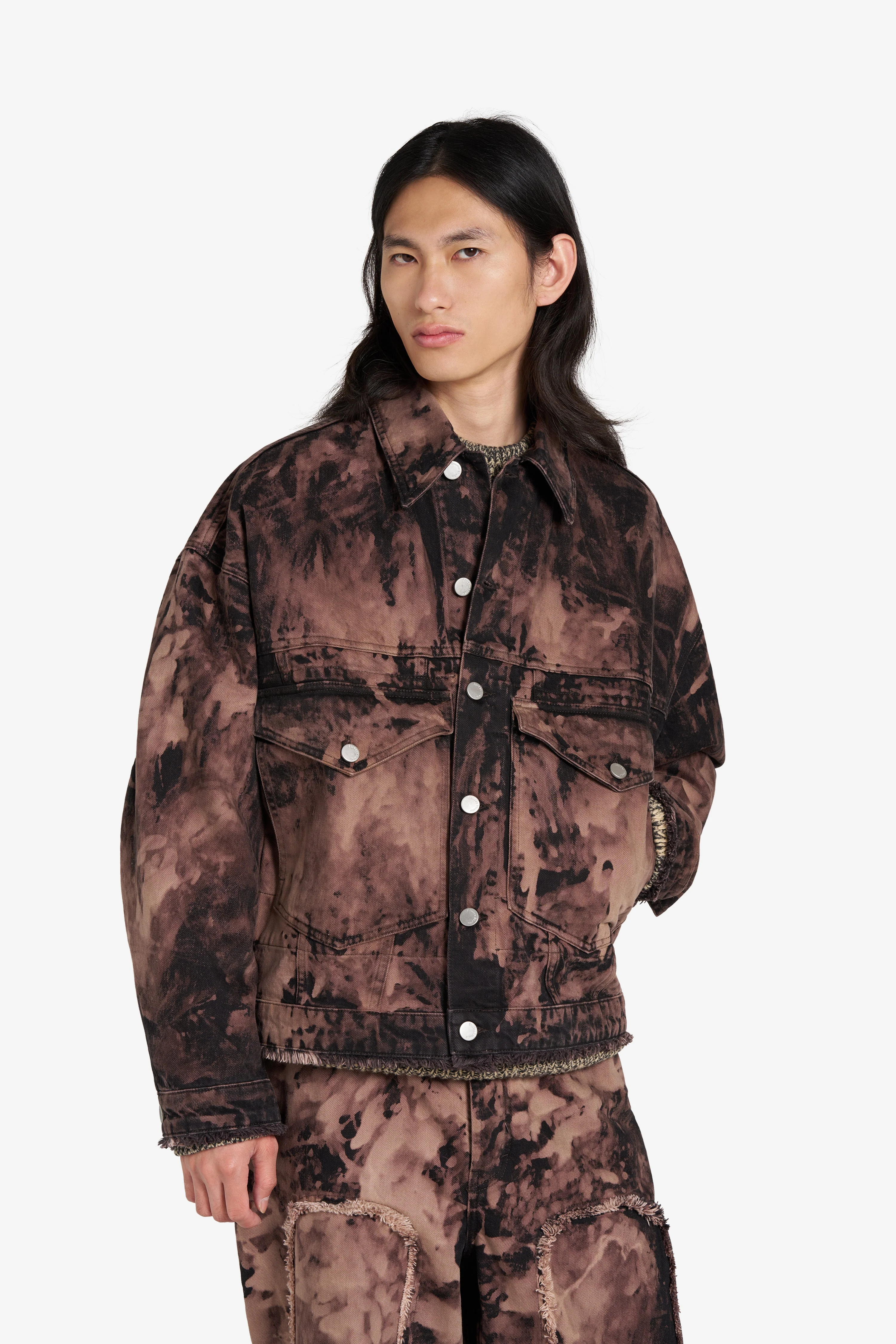 LOOSE DENIM JACKET BLEACH - Image 3