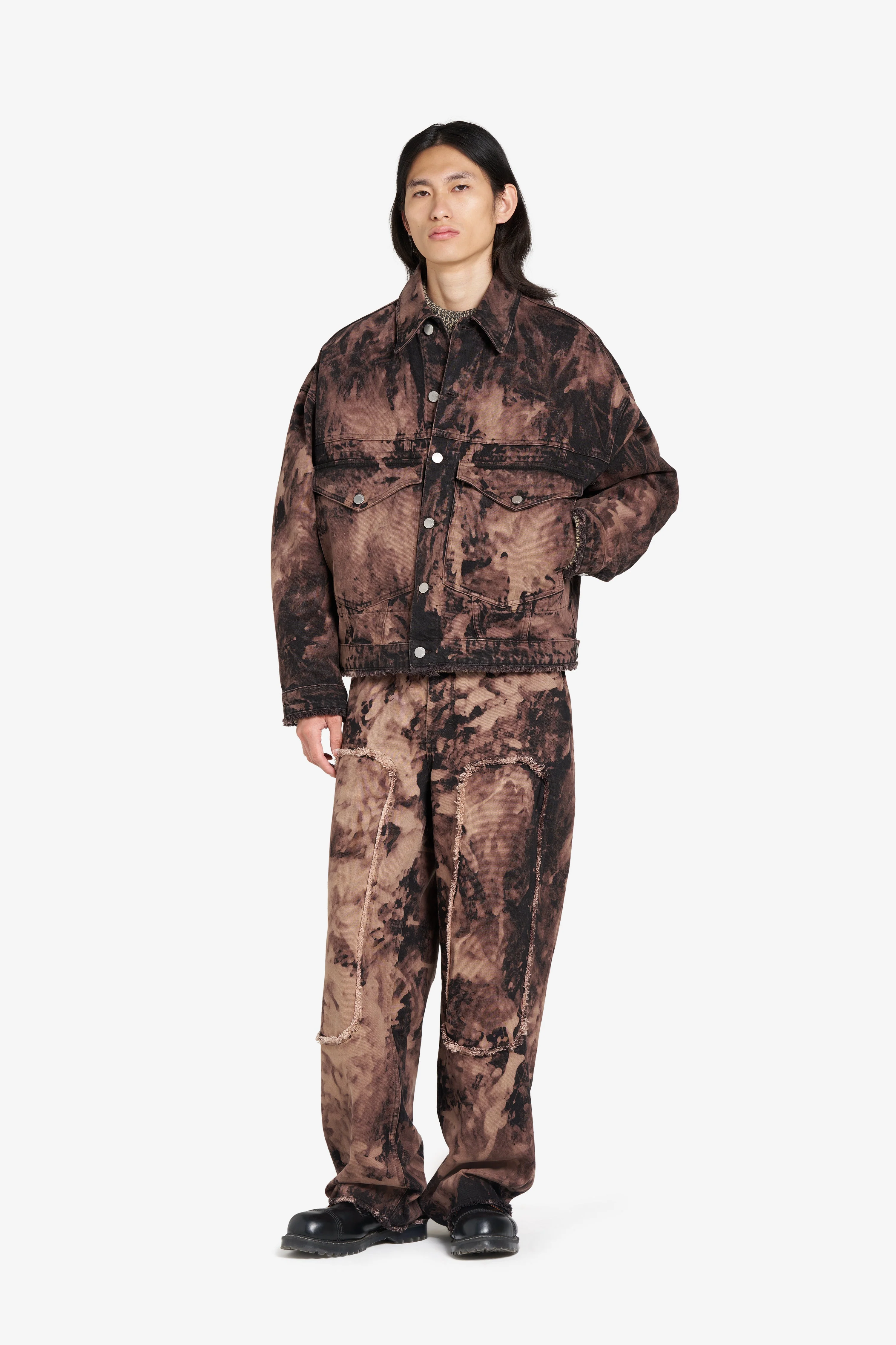 LOOSE DENIM JACKET BLEACH - Image 4