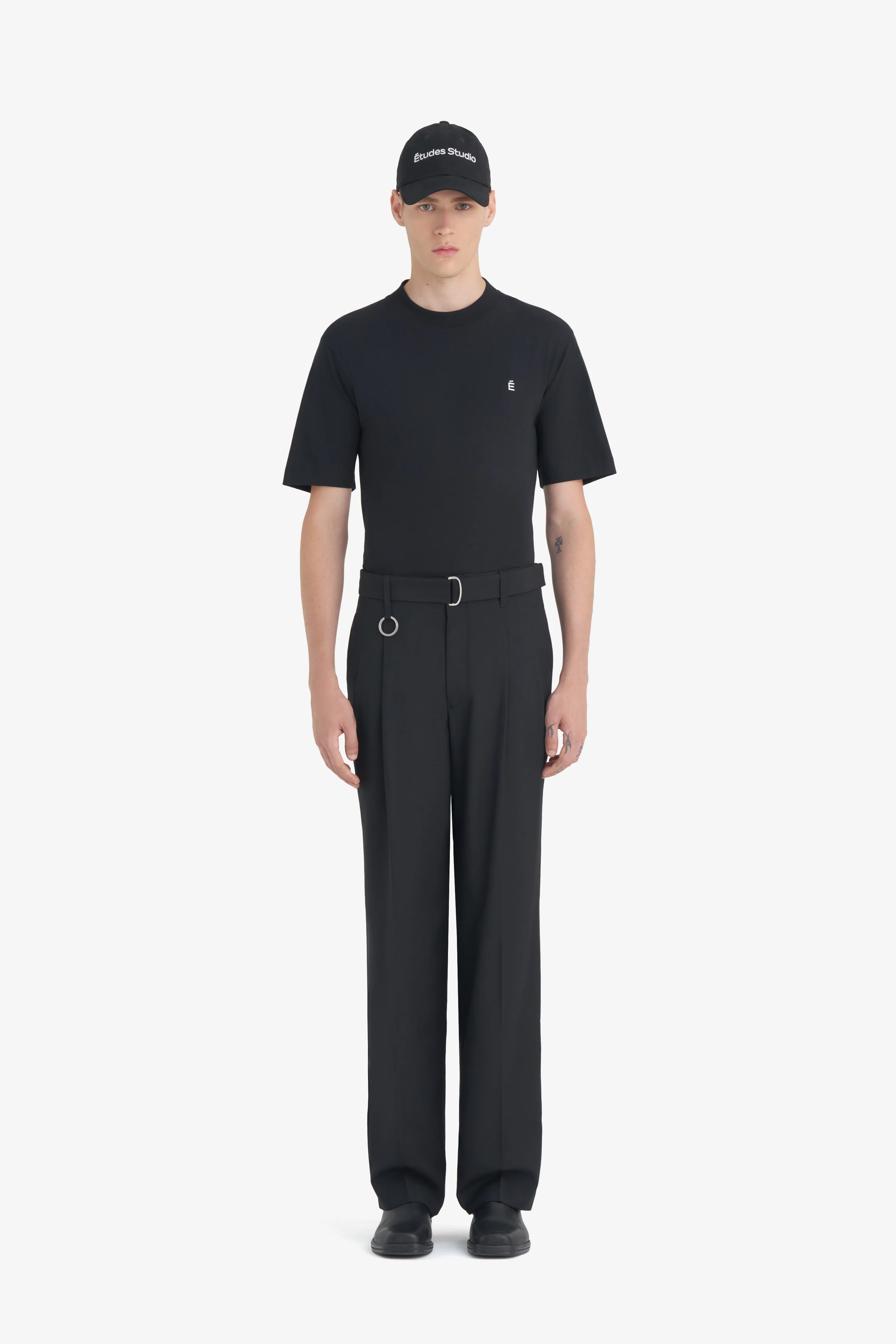 LOOSE SUIT PANT - BLACK - Image 4