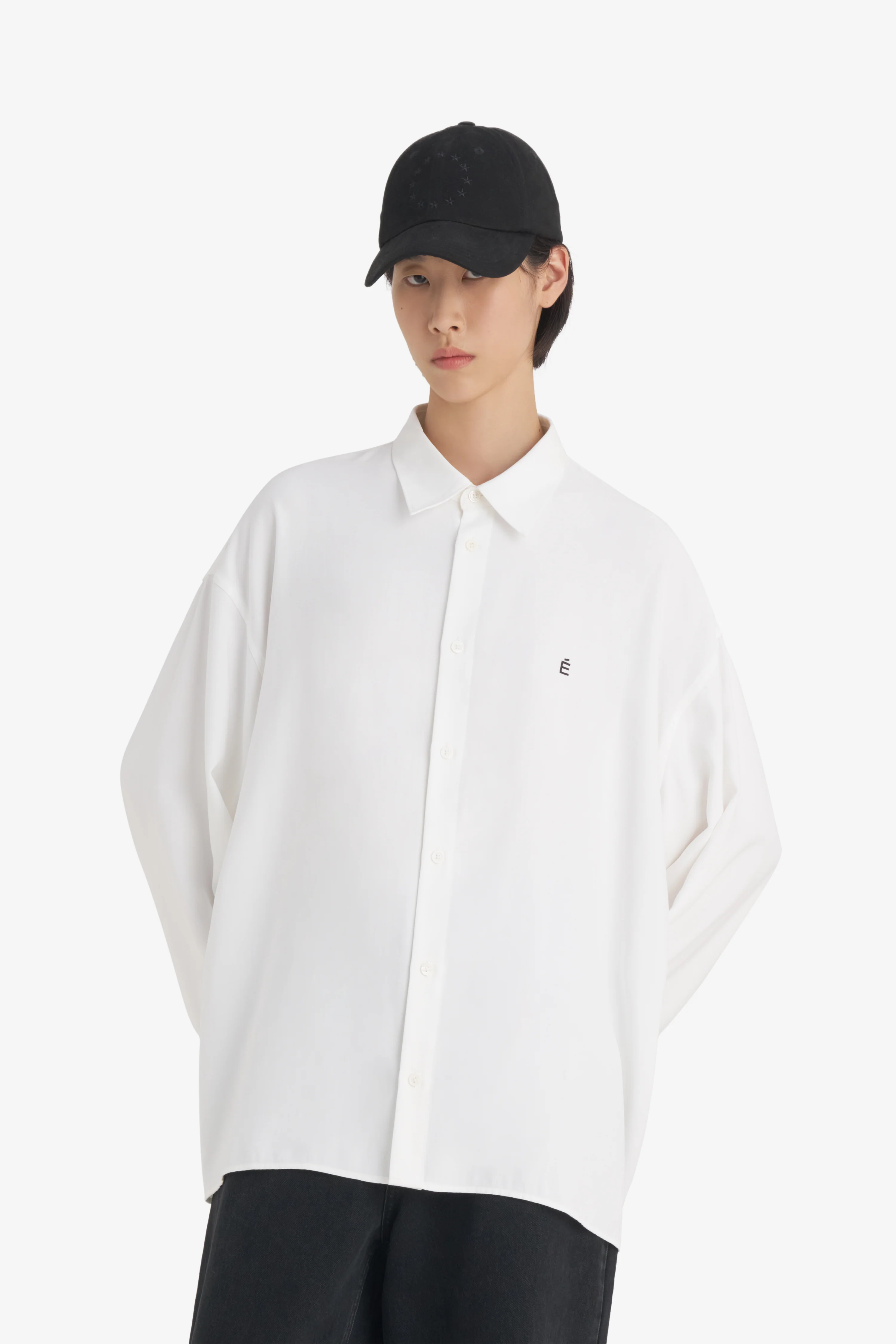 OVERSIZED SHIRT É - WHITE - Image 3