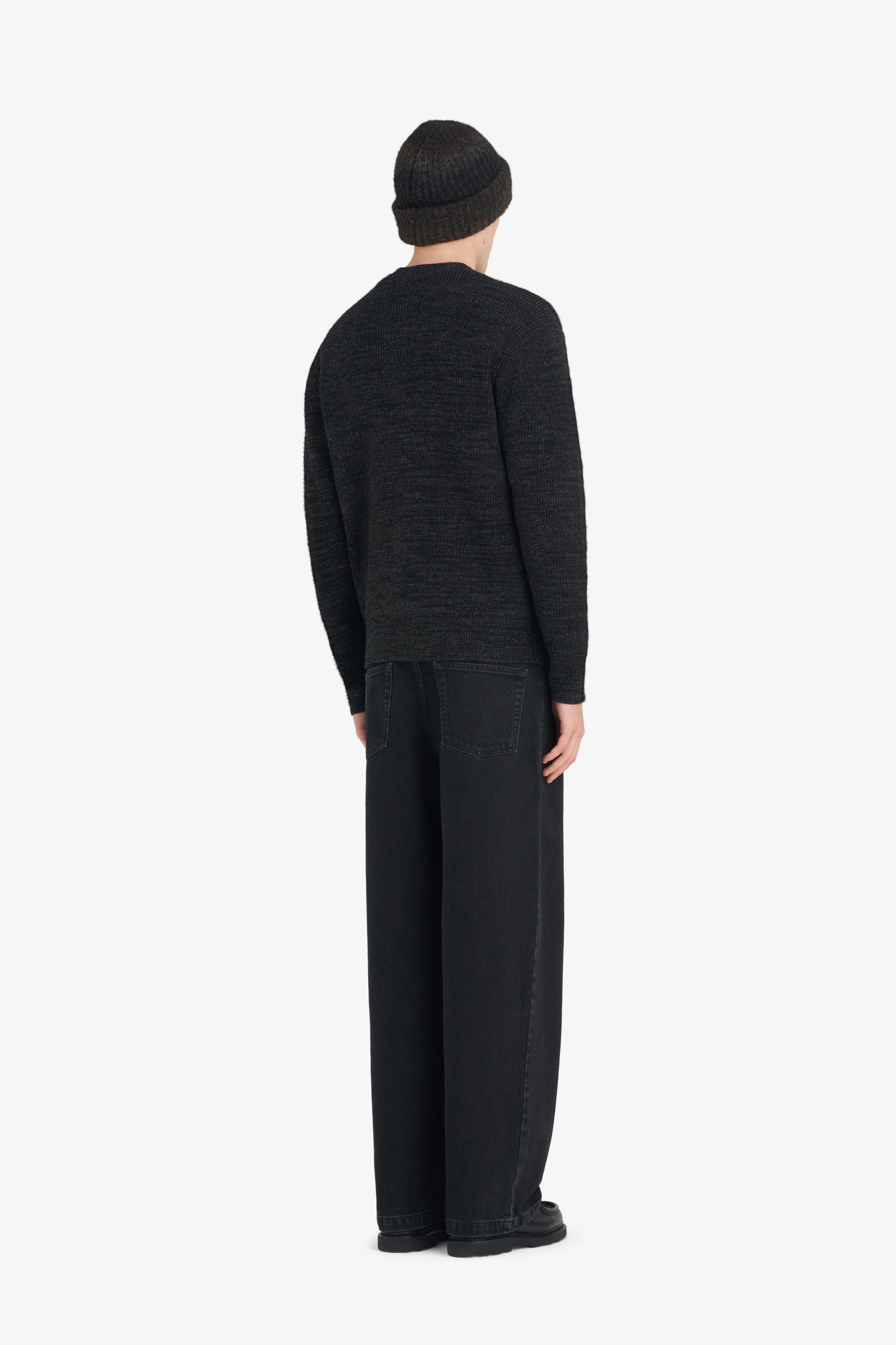 BORIS CARDIGAN ACCENT CARDIGAN - CHARCOAL - Image 8