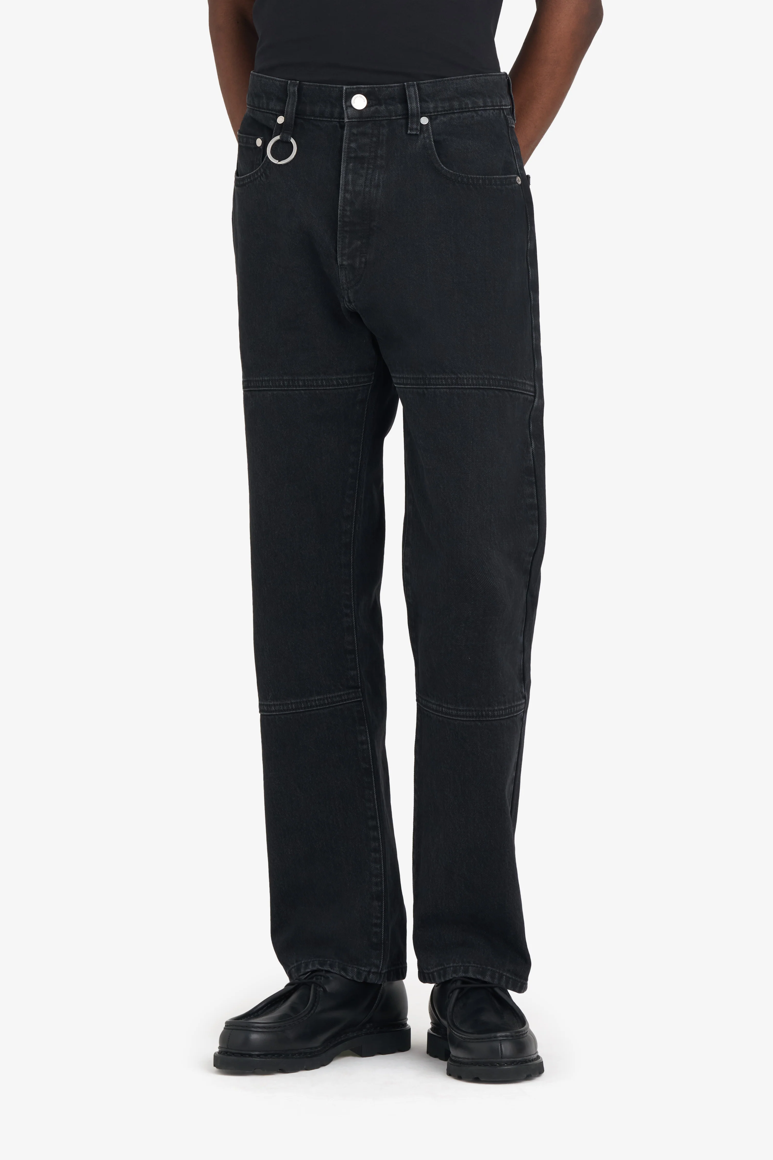 REGULAR JEANS PANT - BLACK - Image 3