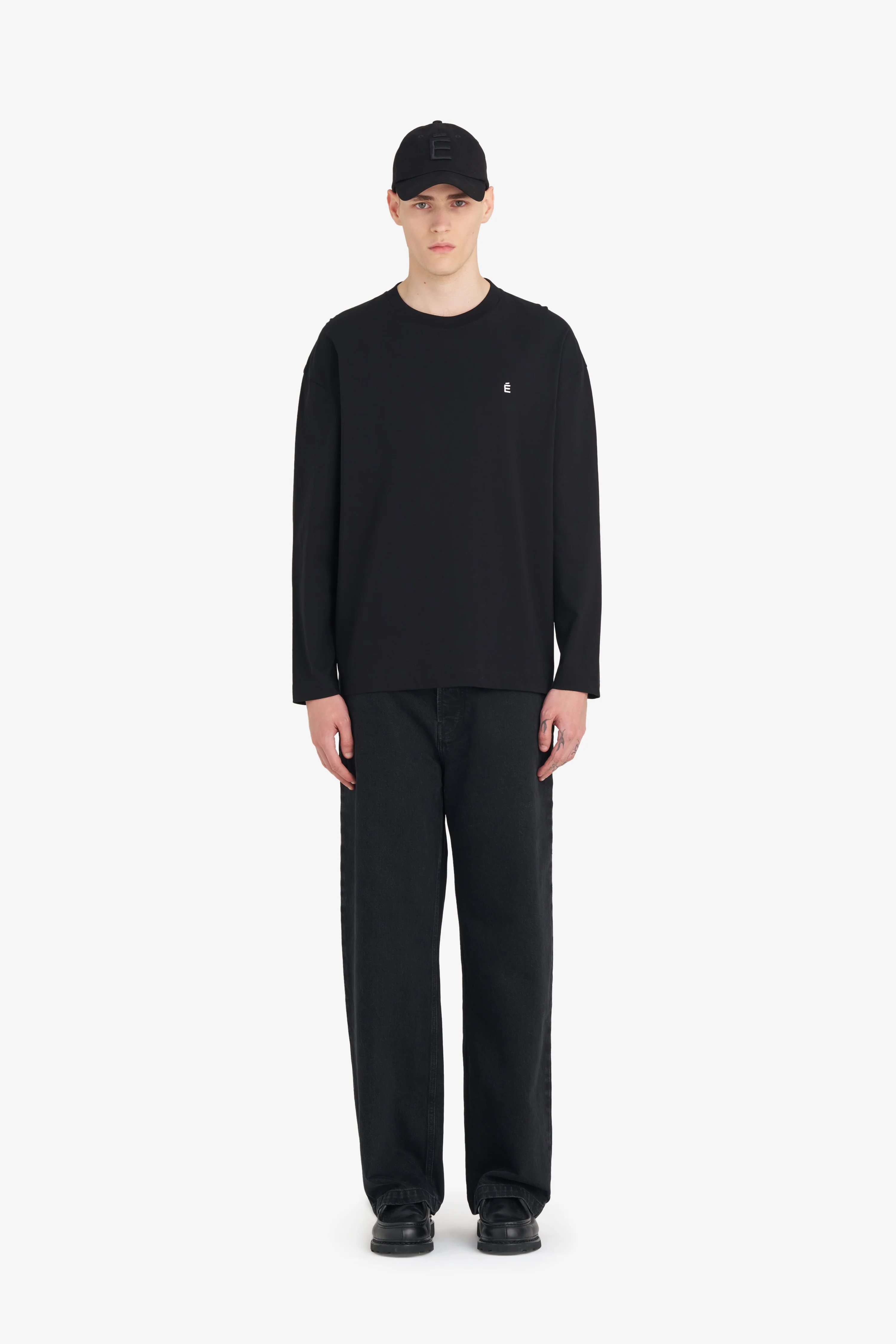 RELAX T-SHIRT LONG SLEEVES É - BLACK - Image 4